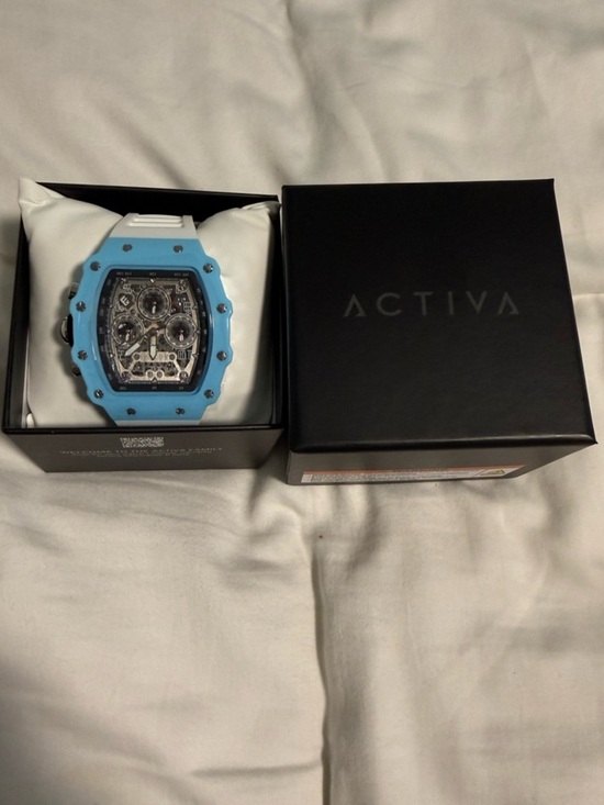 Activa Other - Activa Watch Light Blue and White Chronograph NIB!